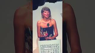 Taylor Swift Gets Emotional Talking About Her Parents at the Songwriters Hall of Fame