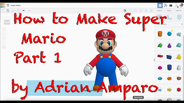 How To Make Super Mario in Tinkercad Part 1