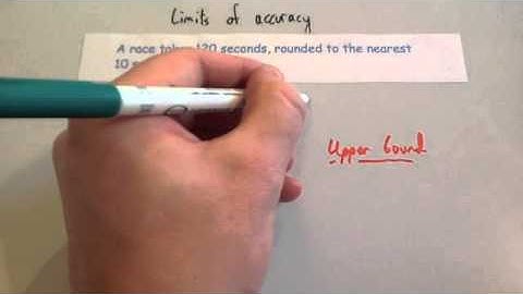 Lower and Upper Bounds - Corbettmaths