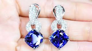 Tanzanite Earrings at 14.68 carats by Kat Florence KF09233 Tanzanite Earrings at 14.68 carats by Kat Florence KF09233