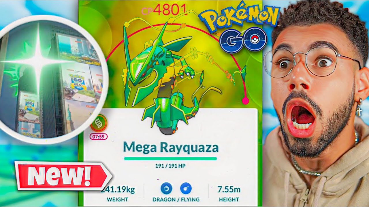 !INSANO! MEGA RAYQUAZA ESTREARÁ NO POKEMON GO... 😍😍🤯 #pokemongo