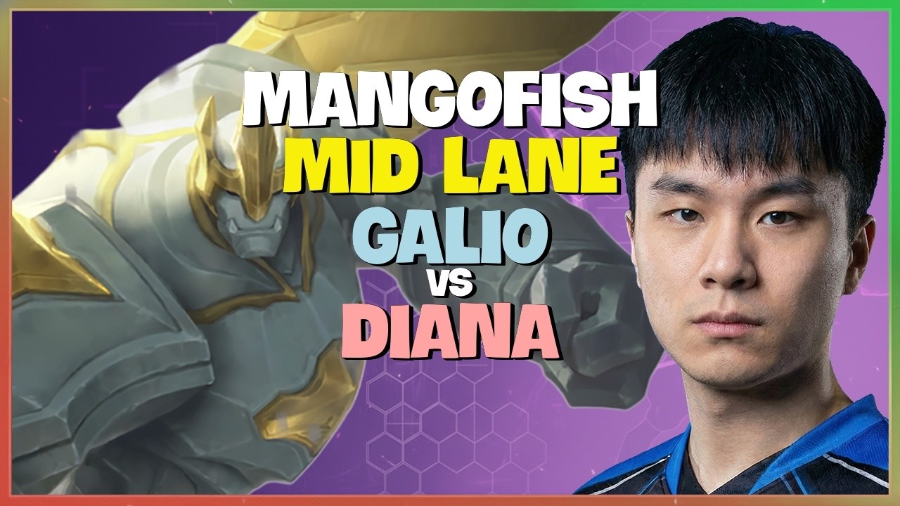 MangoFish Galio : This Rank 1 Fizz is CRUSHING Diana with DEVASTATING Mechanics