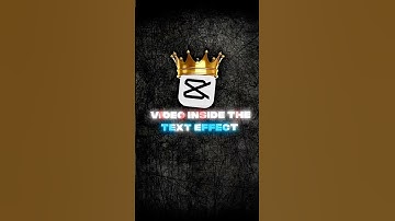 VIDEO INSIDE THE text effect 🎦 // mobile editing #capcut #tutorial