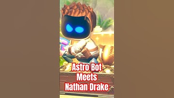 Astro Bot Meets Nathan Drake #astrobot #ps5 #gaming #games #goty #uncharted #nathandrake #drake