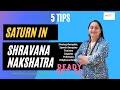 Saturn In Shravana 5 Tips for 2021 Horoscope astrology - Achieve goals; by Sonali Joshi