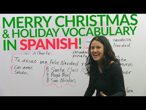 スペイン語レッスン: スペイン語でメリー クリスマスとホリデー ボキャブラリー!