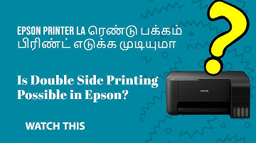How To Print 2-Sided Manually in Epson Printers | Epson Printers Double Sided Print