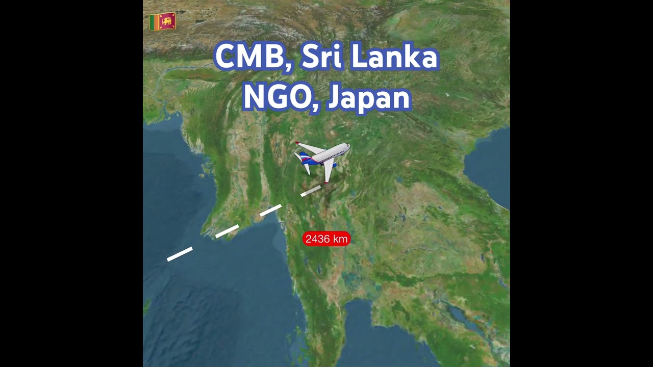 Sri Lanka to Japan Flight Tour 