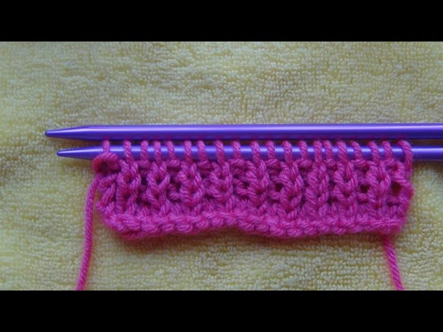 Knitting Rib for Beginners (cast on, kn, pu & Rib) class=