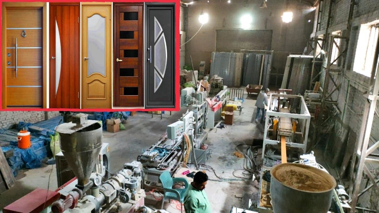 Bathroom pvc door manufacturing process YouTube