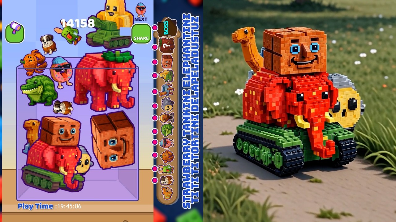 I MERGED BLOCK BOSSES | Merge Fellas Blocky Brainrot