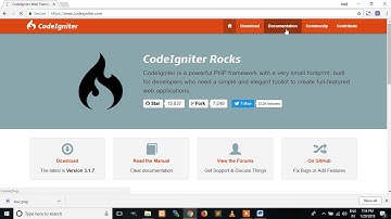 Codeigniter introduction -Tutorial 1