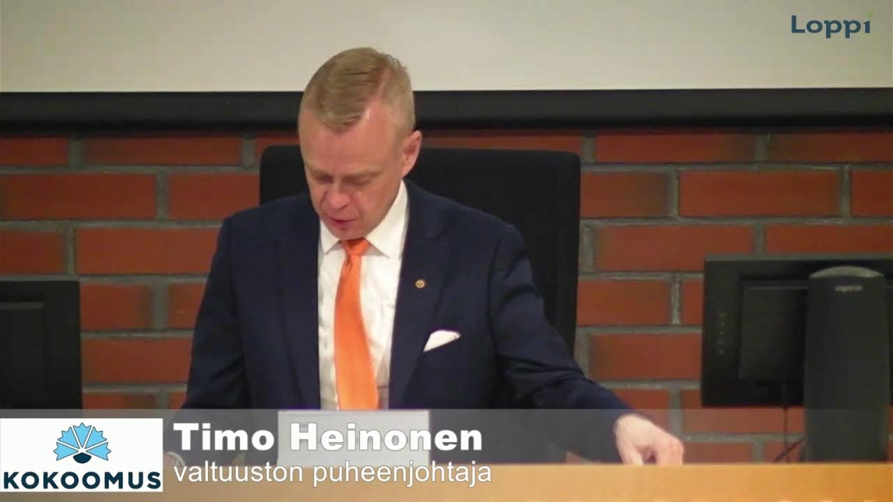 Lopen kunnan valtuuston kokous 23.2.2026 klo 18.00