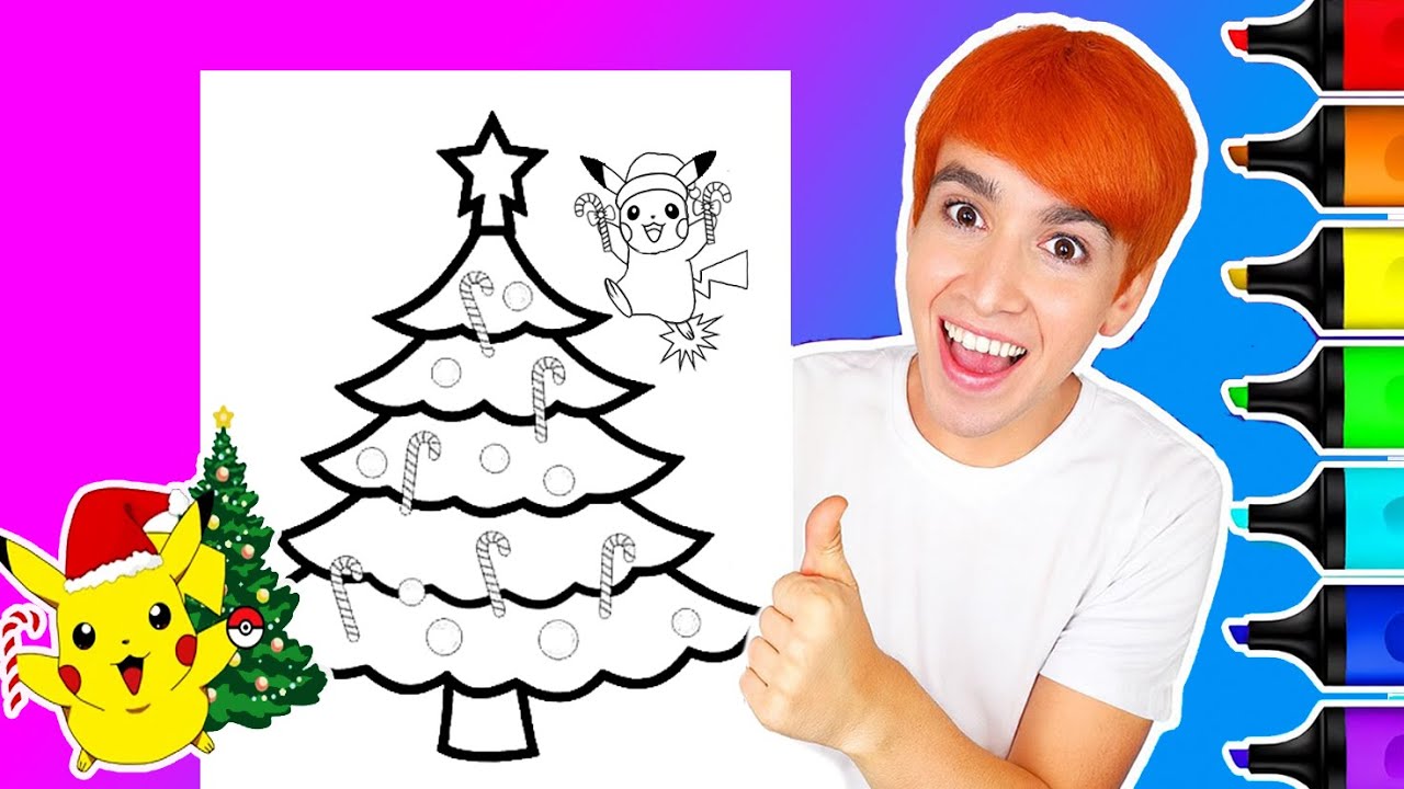 How to Draw a Christmas Tree 🎄| Coloring Christmas Tree for Kids | Learn Colors