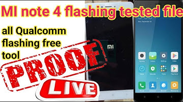 mi note 4 flashing tool/Hang On Logo/Xiaomi Redmi Note 4 Flashing Error Solution