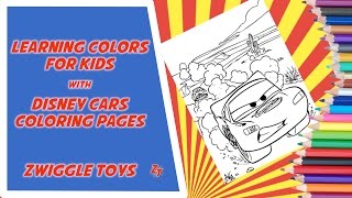 Colouring my favorite sport car Colouring pictures videos Lightning McQueen Disney cars