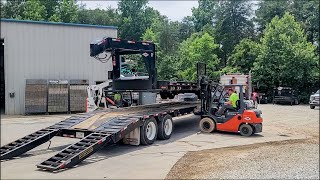 Trailer Recovery: Snapped Gooseneck Trailer, Recovery with Semi Trailer