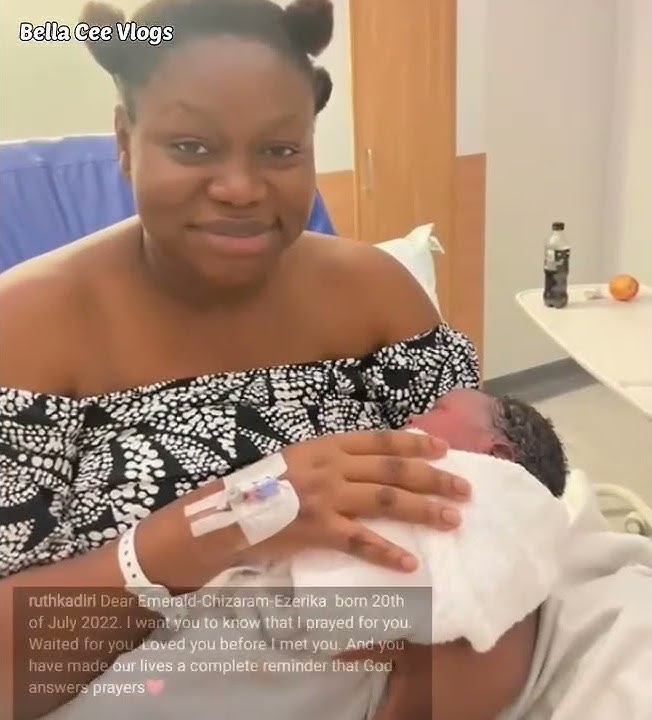 Ruth Kadiri 2nd baby girl receives heart warming message from mummy on her second day of arrival 🥺😍🥰