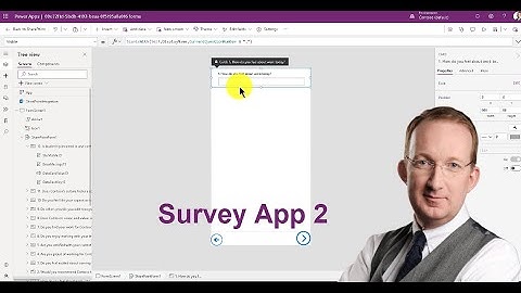 Power Apps Survey from SharePoint Data 2: App User Interface
