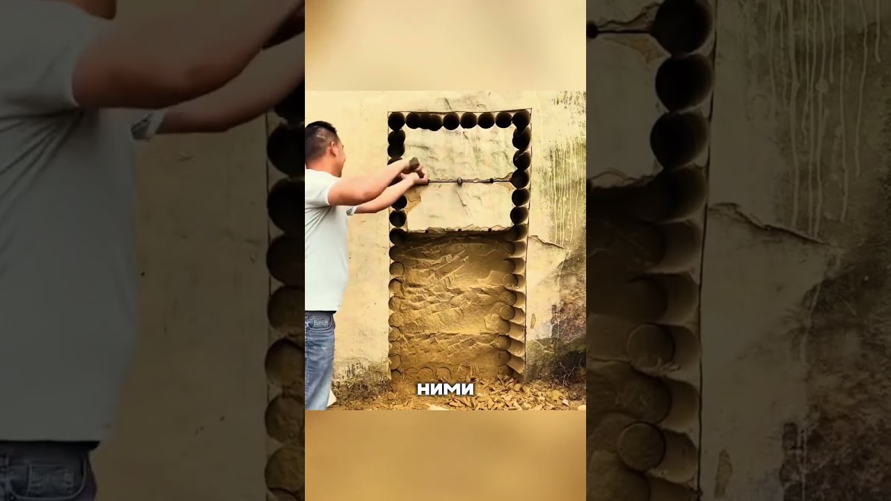 Он выдолбил бункер в скале дрелью 🪨