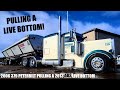 Trucking With Our 2013 ABS Live Bottom Trailer! A Much Safer Way To Dump Off A Load! (379 Peterbilt)