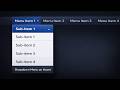 Dropdown menu in HTML and CSS
