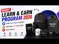 Hack2Skill Learn & Earn Program 2026 || Free Swags & Goodies || Redrob AI & India Runs || Hurry Up