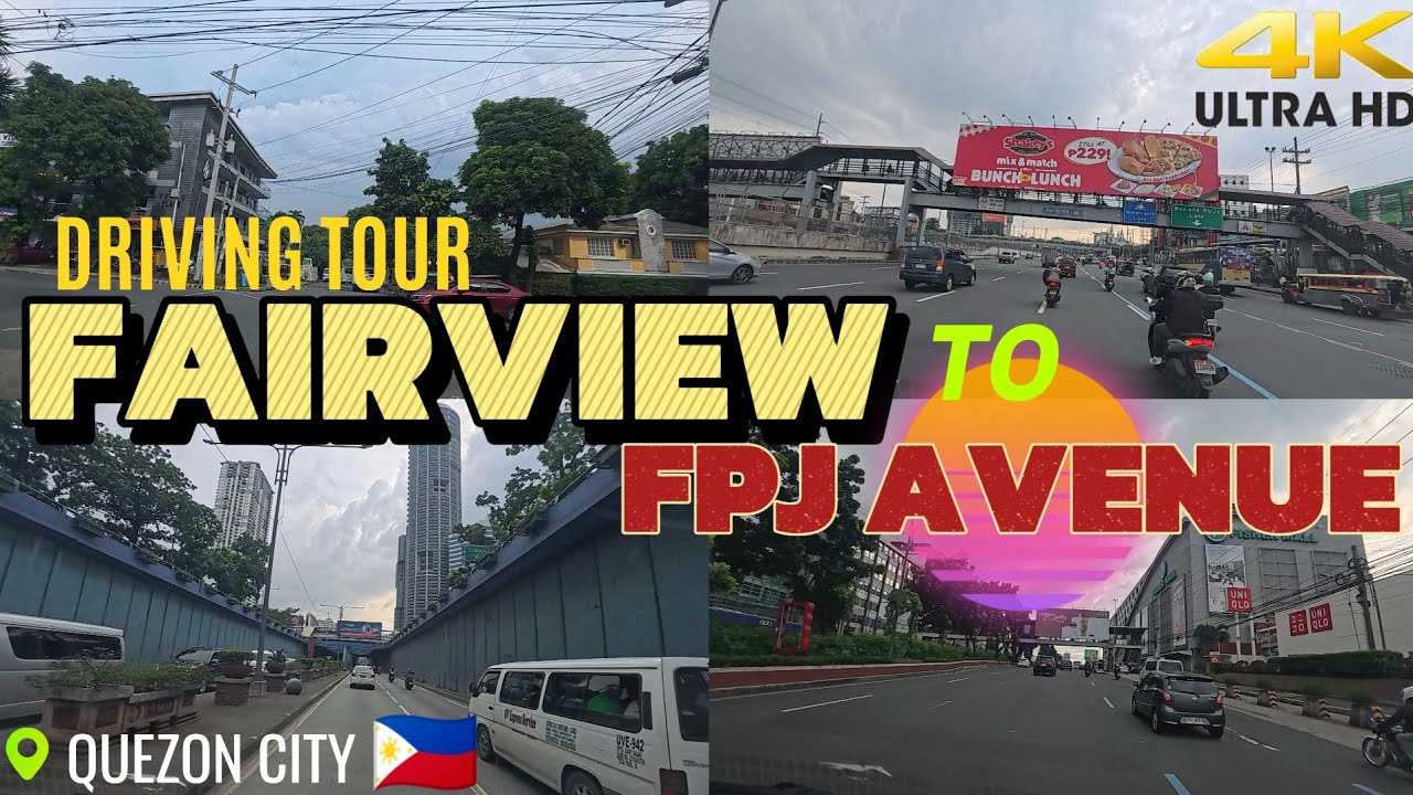 Полная автомобильная экскурсия по Кесон-Сити || Вид на Кесон-авеню и авеню FPJ! В потрясающем 4K-...