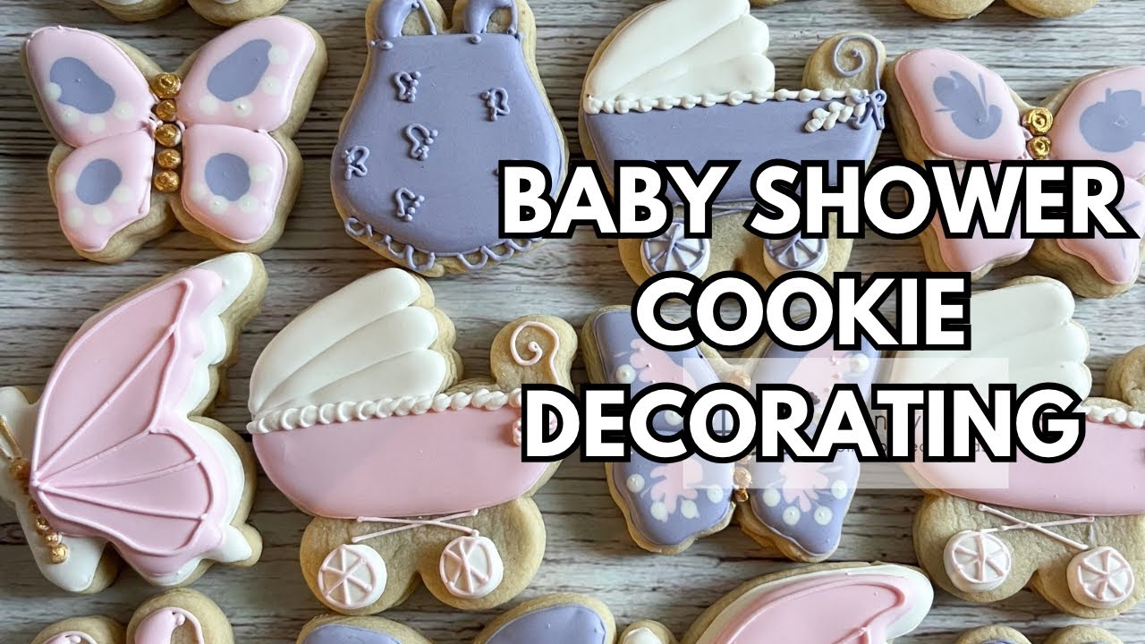 Relaxing Decorate With Me ~ Baby Shower Cookies ~ Sugar Cookie Compilation