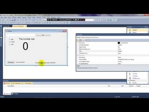 Guess the Number/გამოიცანი ციფრი - visual studio 2010 (code in description)