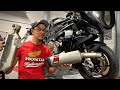 2021 BMW S1000RR Stock vs. Akrapovic Exhaust. How to install & Sound| Vlog