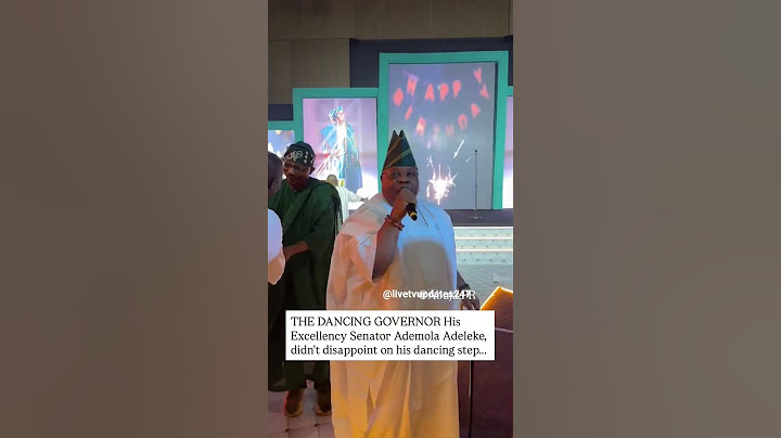 Gov. of Osun State, Ademola Adeleke Didn't Disappoint on His Dance Step....
