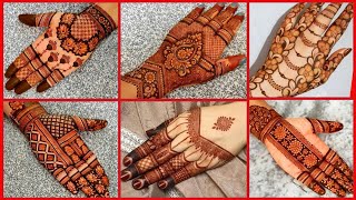 Beautiful Hand Mehndi Design Ideas For Festivals | Simple Unique Back &amp; Front Henna Design for Eid |
