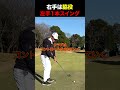 右手は脇役！左手1本スイングで飛距離を伸ばす #golf