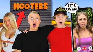 FaceTiming My EX Girlfriend At HOOTERS! *BAD IDEA*