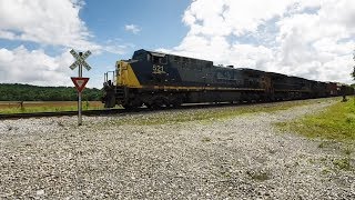 CSX Freight with Wheelerton Defect Detector Audio