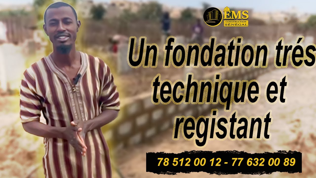 Un fondation de R+4 dans la zone de Sangalkame