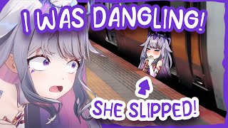 Biboo Escapes a Dangerous Train Gap Moment Just in Time