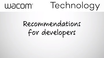 Wacom Digital Ink - Recommendations for developers and startups