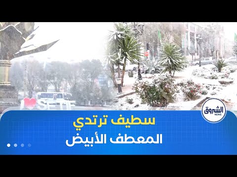 مدينة سطيف ترتدي الحلة البيضاء راسمة لوحة طبيعية آسرة 