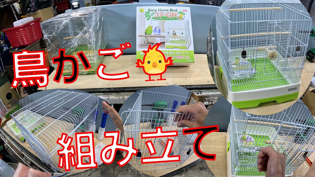 鳥かご組立】新しい鳥かごを組み立てていきます。40年前の鳥かごと