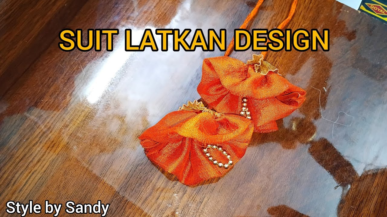 Beautiful Suit Latkan Design | Easy Fabric Tassel Making