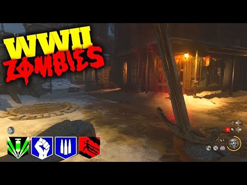 COD WW2 Zombies GAMEPLAY #1 - EASTER EGG COMPLETED! (Call of Duty ZOMBIES)  