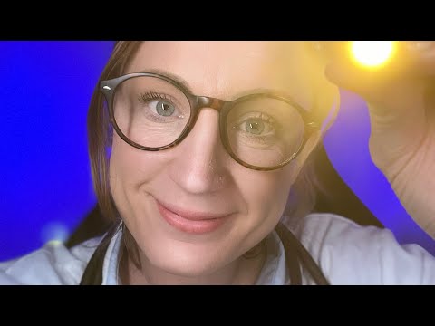 👩🏻‍⚕️ ASMR Sleep Doctor medical roleplay physical eye exam personal care attention layered sounds