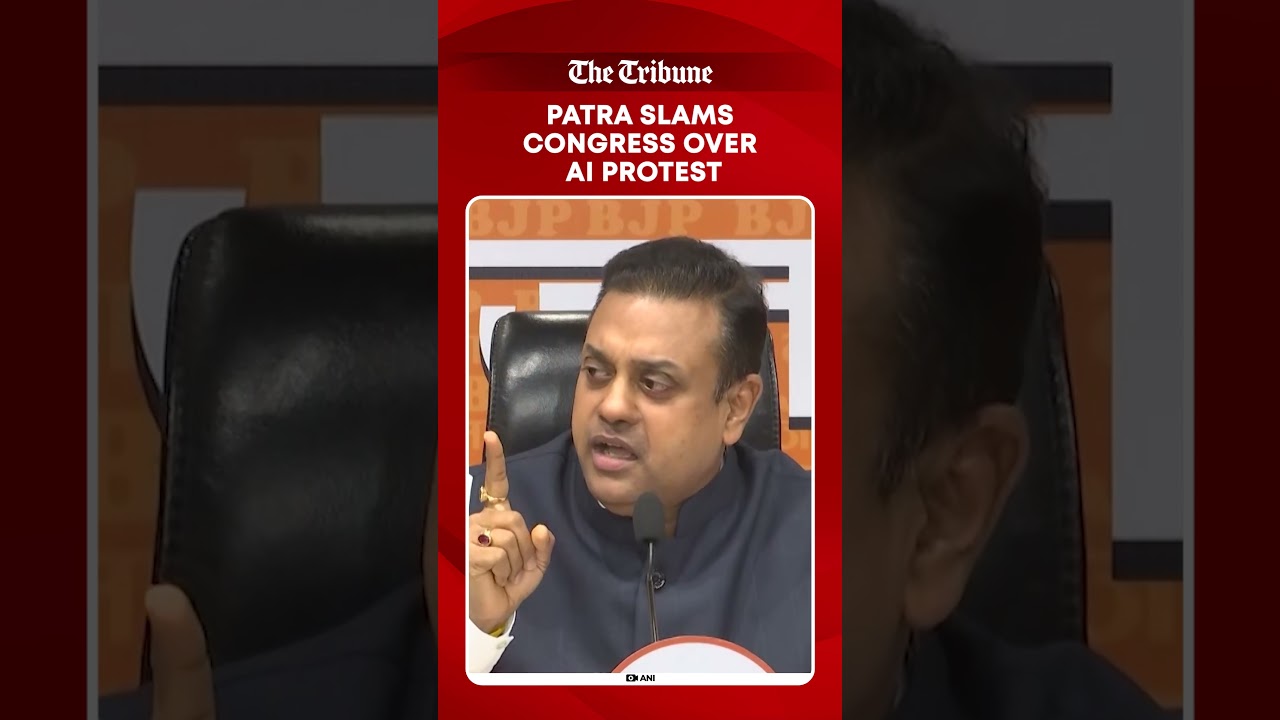 Sambit Patra Blasts Congress as “Topless, Brainless, Shameless” Over AI Summit Protest