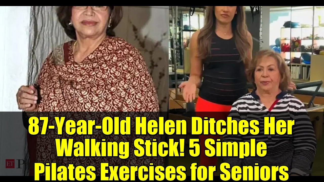 87-летняя Хелен избавляется от трости! 5 простых упражнений пилатеса для пожилых людей