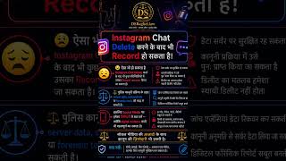 Instagram Chat Delete करने के बाद भी Recover हो सकती है? | Digital Evidence &amp; Cyber Law #instagram
