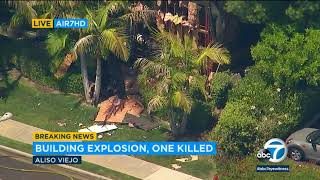VIDEO: 1 killed, 2 injured in possible explosion at Aliso Viejo structure | ABC7