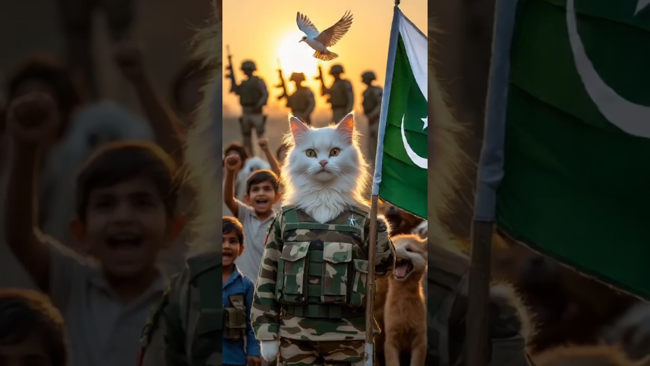Fluffy Cat Fights Back! 🇵🇰🔥 Brave Pakistan Hero vs Indian Attack 
