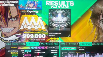 (DDR World) Going Hypersonic (ESP-15) 999,890 PFC!!! 